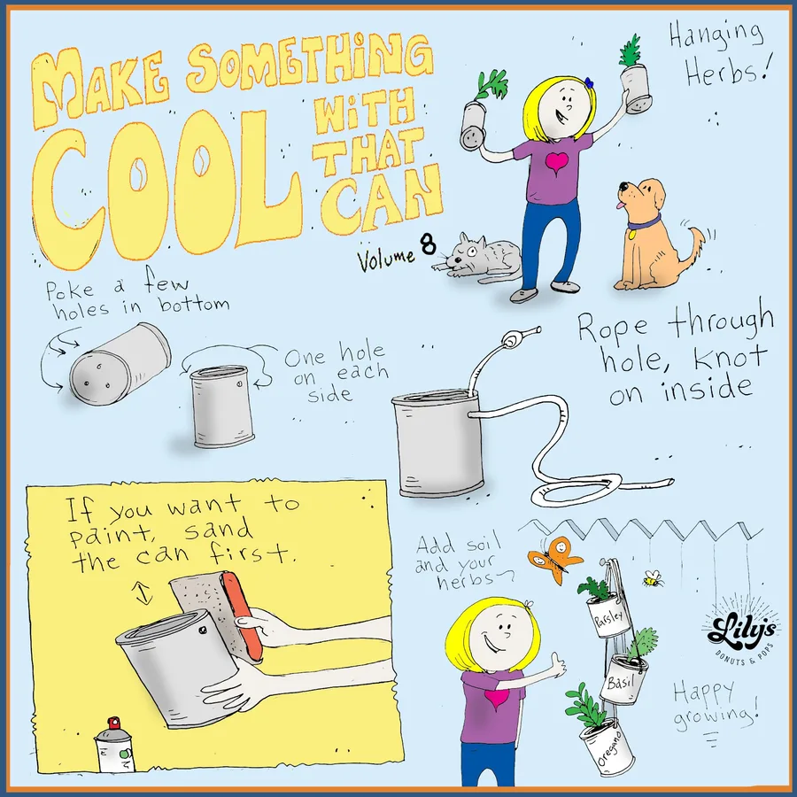 Volume 8 of Lily's hand-drawn "Recycle That Can!" illustration series